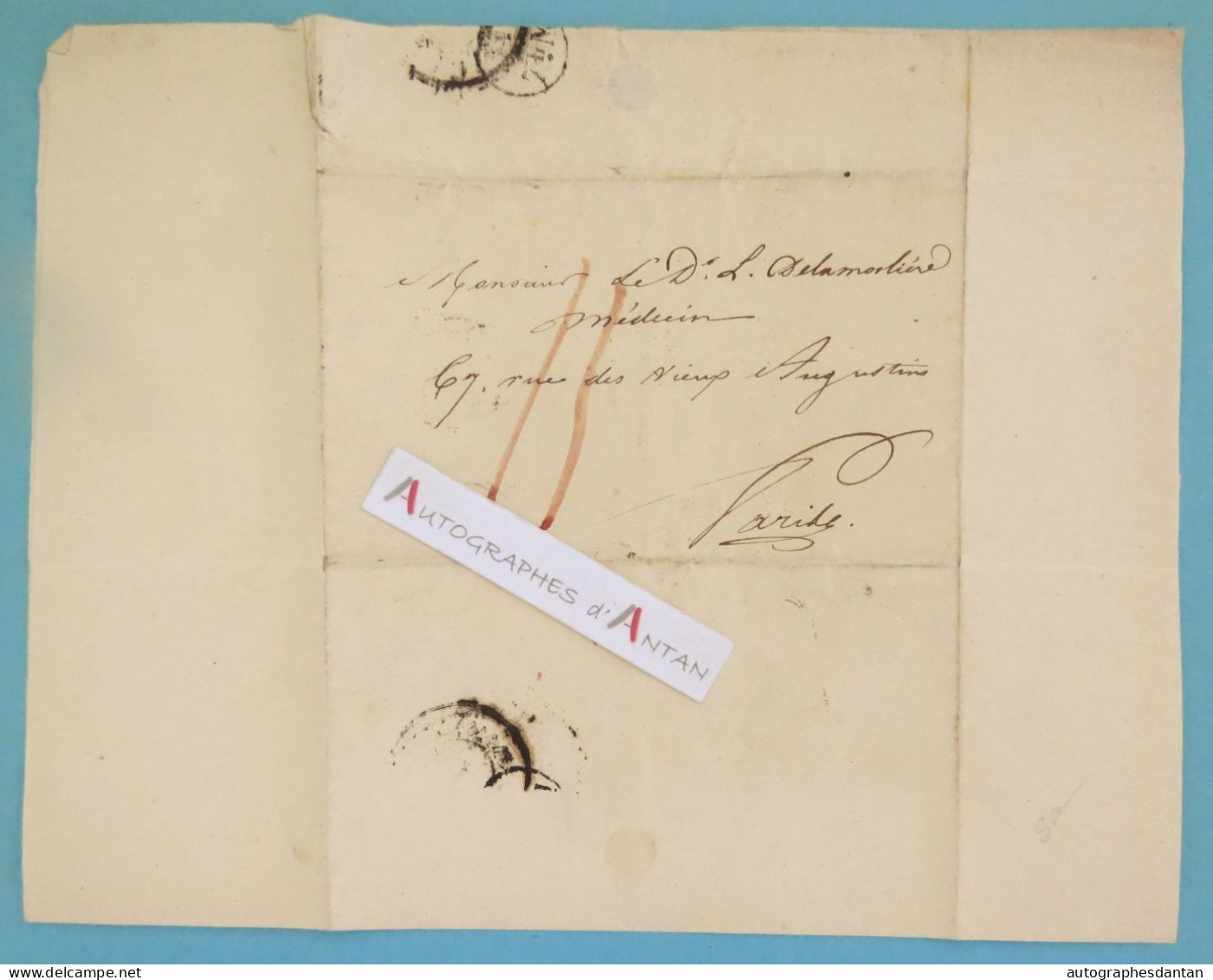 ● L.A.S 1816 André DUMERIL Zoologiste Né Amiens - De La Morlière Louis Gresset François De Neufchâteau Lettre Autographe - Inventori E Scienziati