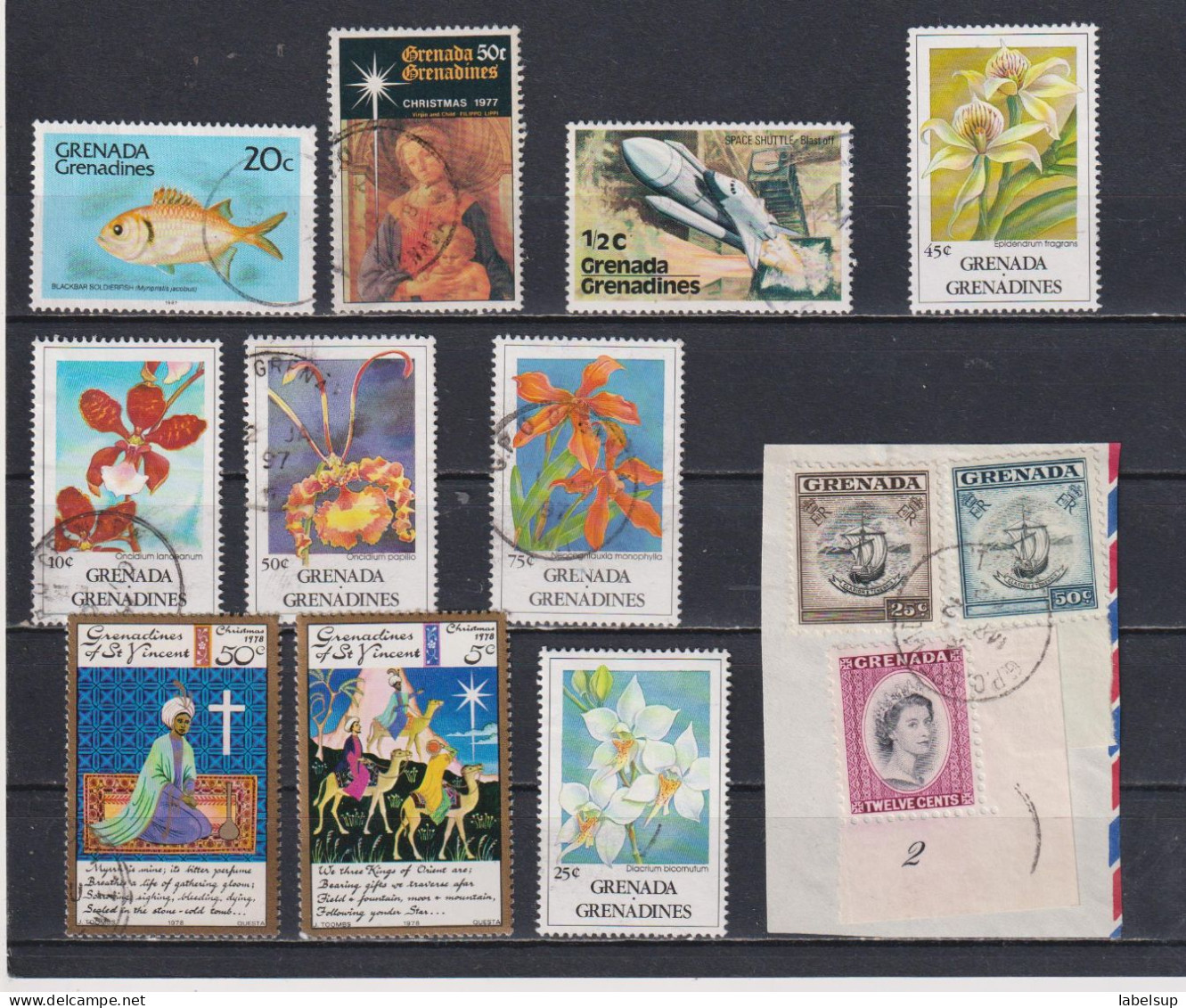 Collection / Lot De Vieux Timbres De La Grenade En Stock 5 Photos - Grenada (...-1974)