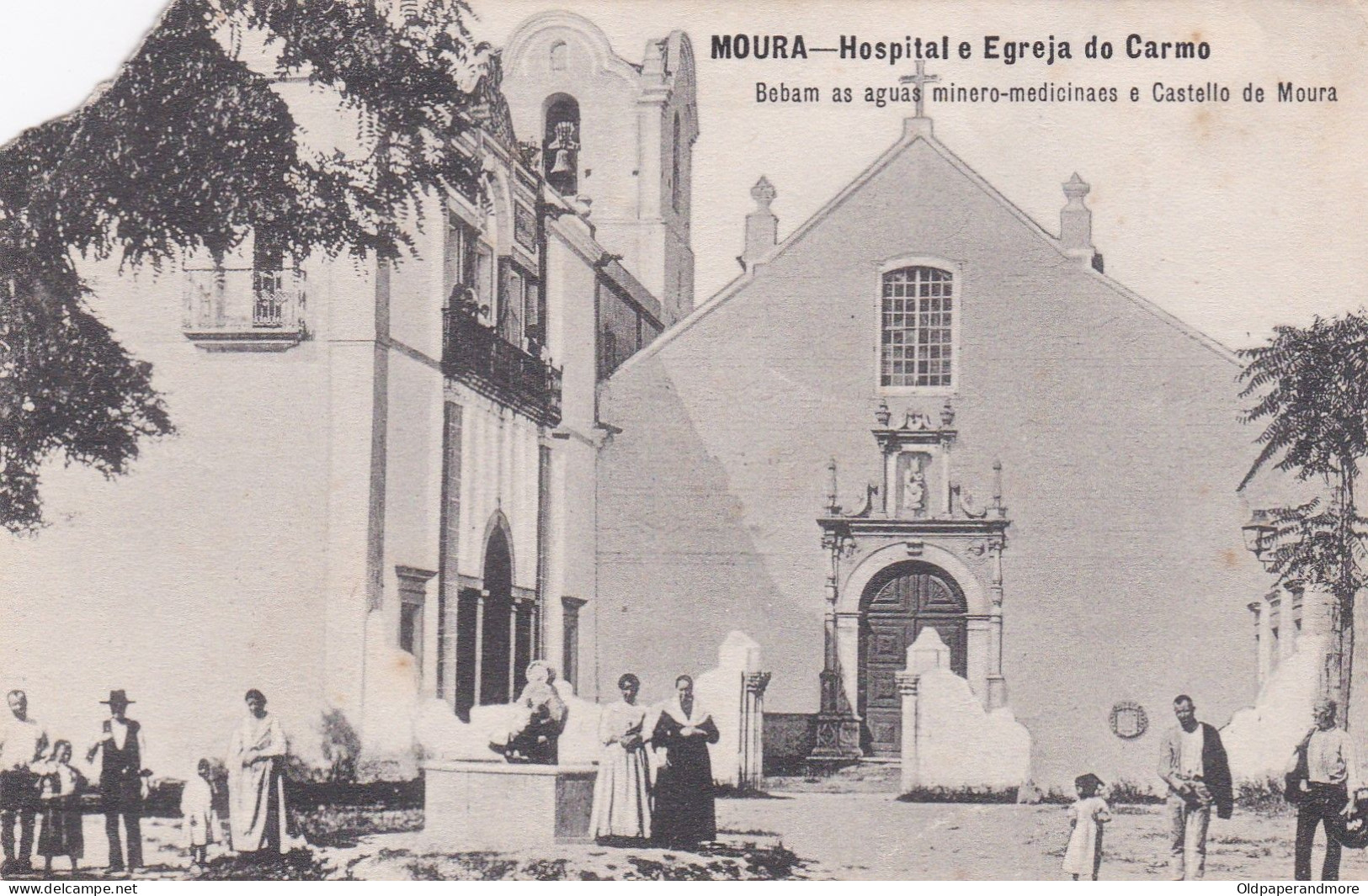 POSTCARD PORTUGAL - ALENTEJO - MOURA - HOSPITAL E IGREJA DO CARMO ( DANIFICADO ) ( DAMAGED ) - Beja