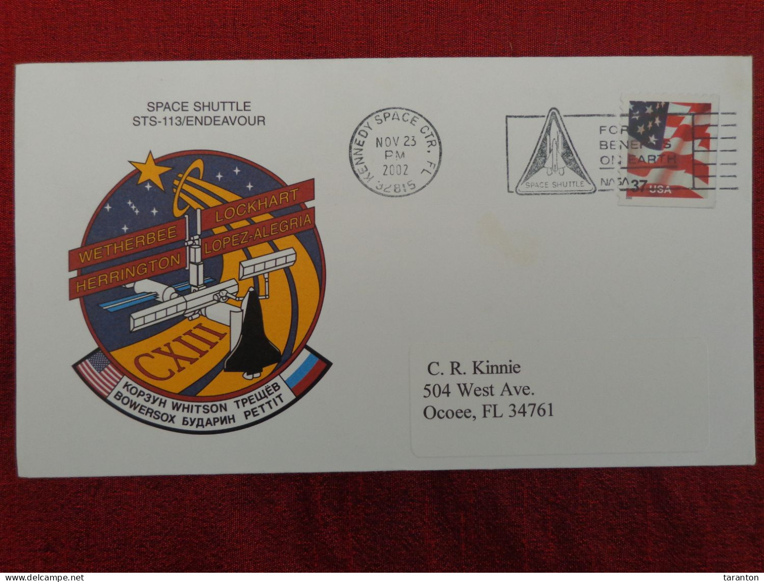 2002 - COVER - U.S.A., SPACE SHUTTLE STS-113 ENDEAVOUR - Collections (without Album)