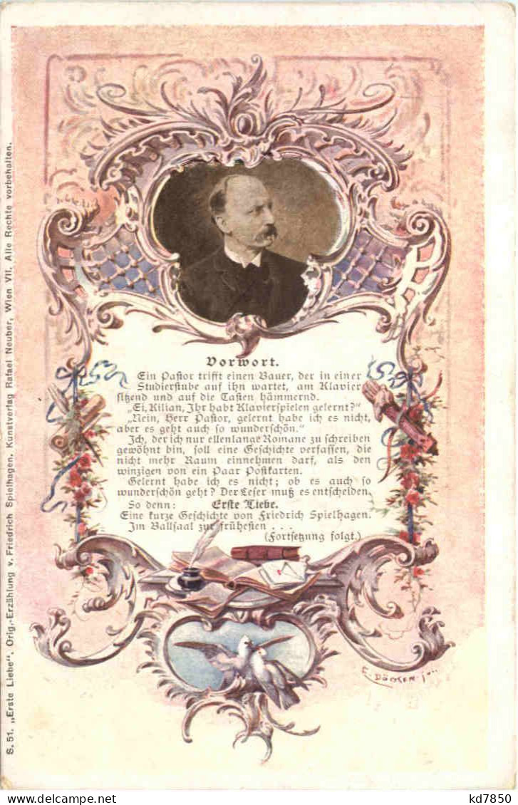 Erste Liebe - Künstler AK E. Döcker - Döcker, E.