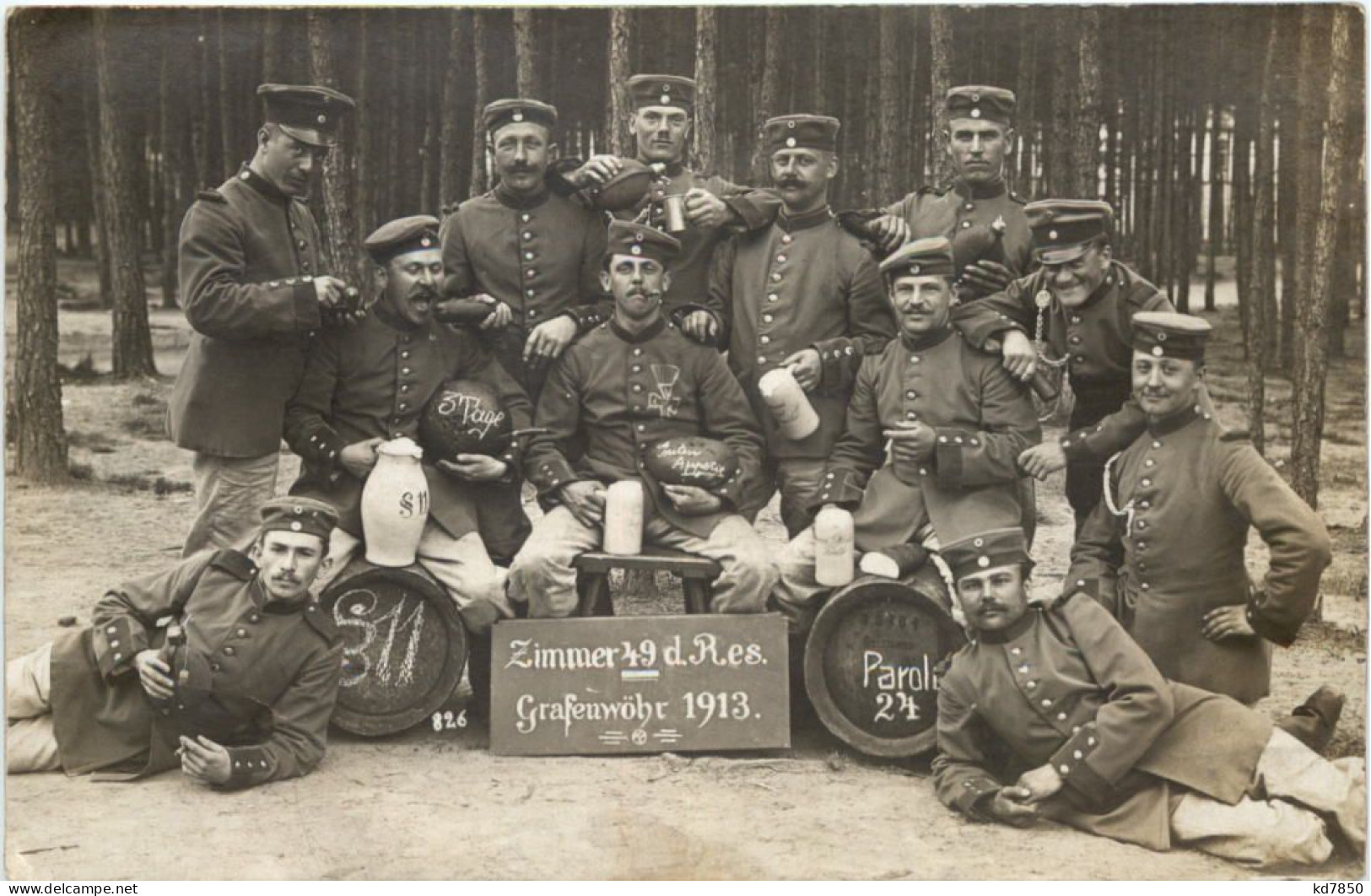 Grafenwöhr - Soldaten 1913 - Grafenwoehr