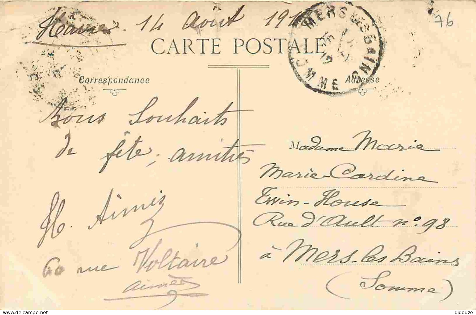 76 - Le Havre - Graville Sainte Honorine - Vue Générale De L'Abbaye - CPA - Oblitération Ronde De 1912 - Etat Carté Arra - Graville