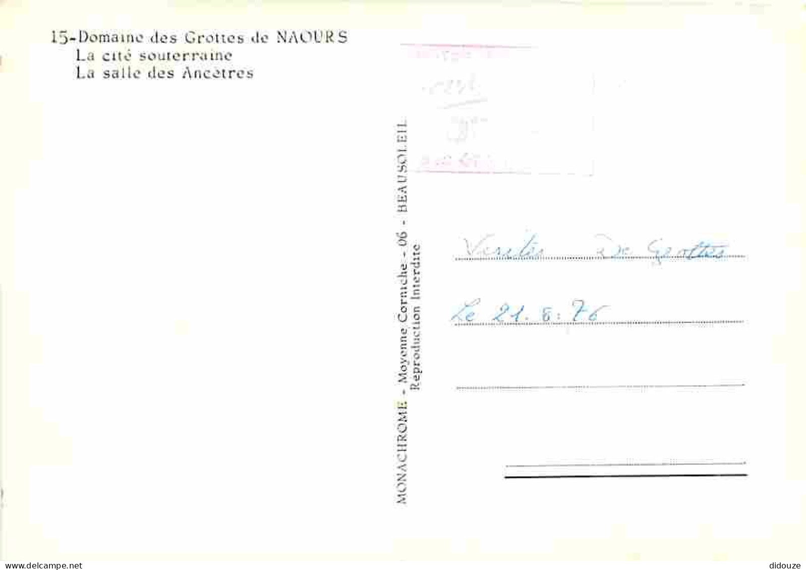 80 - Les Grottes De Naours - La Salle Des Ancêtres - CPM - Voir Scans Recto-Verso - Naours