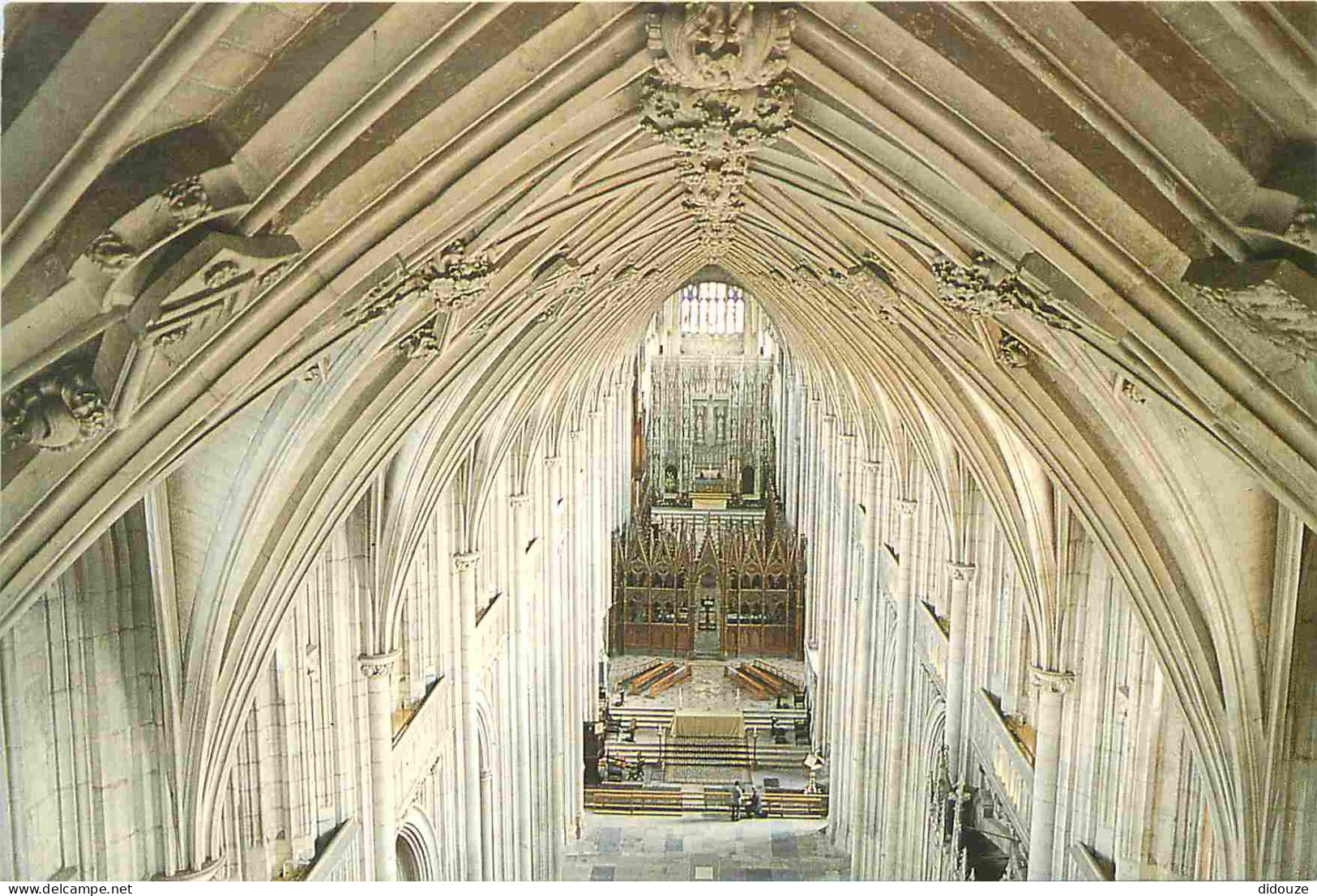 Angleterre - Winchester - Cathedral - Cathédrale - The Nave From Above Looking East - Hampshire - England - Royaume Uni  - Winchester