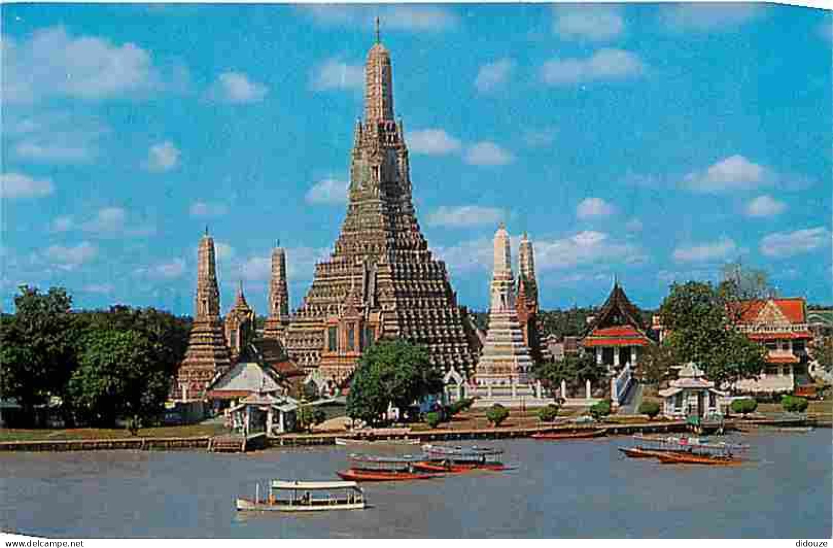 Thailande - Bangkok - Wat Aroon - Temple Of Dawn - Bateaux - Carte Neuve - CPM - Voir Scans Recto-Verso - Tailandia