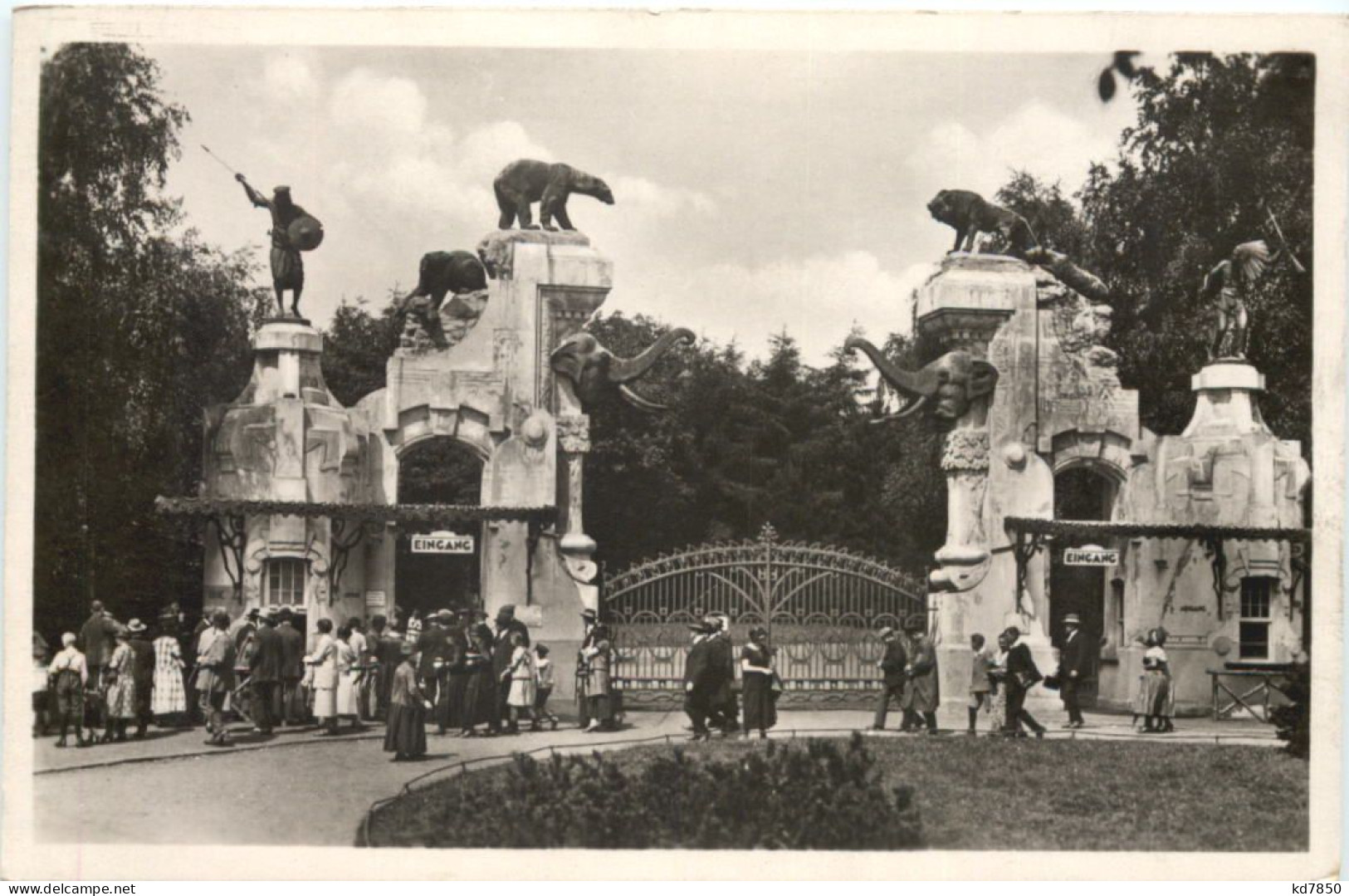 Hamburg-Stellingen - Carl Hagenbecks Tierpark - Hupteingang - Stellingen