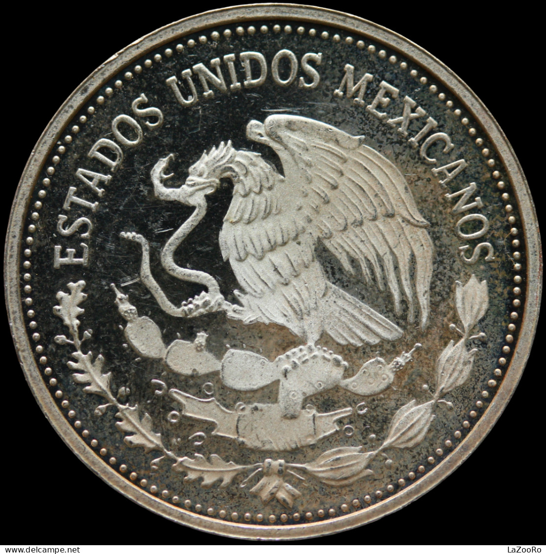 LaZooRo: Mexico 25 Pesos 1985 PROOF World Cup Soccer Games 1986 Scarce - Silver - Mexiko