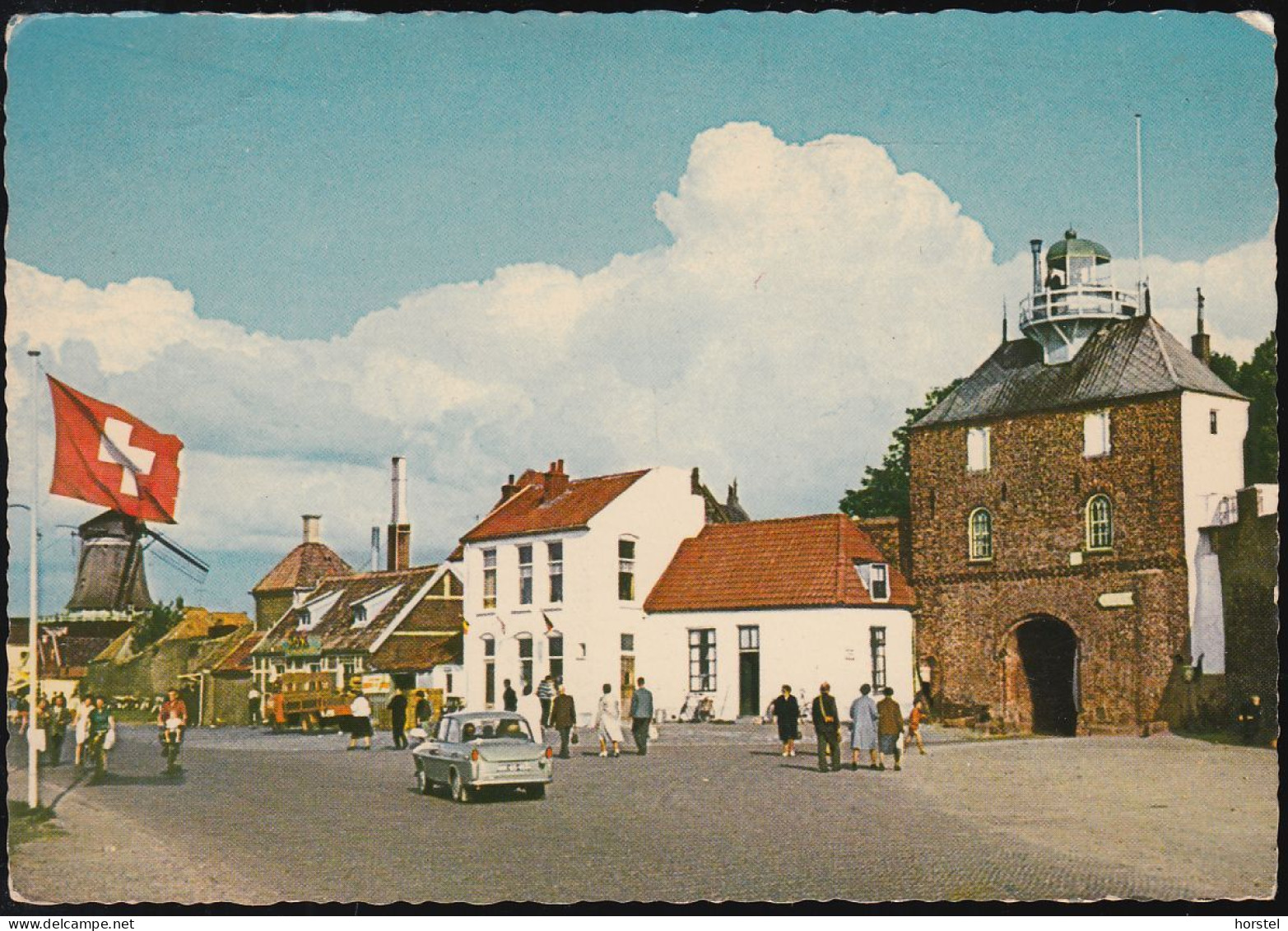 Netherland - Harderwijk - Street - Strandboulevard - Mill - Mühle - Car - DAF - Harderwijk