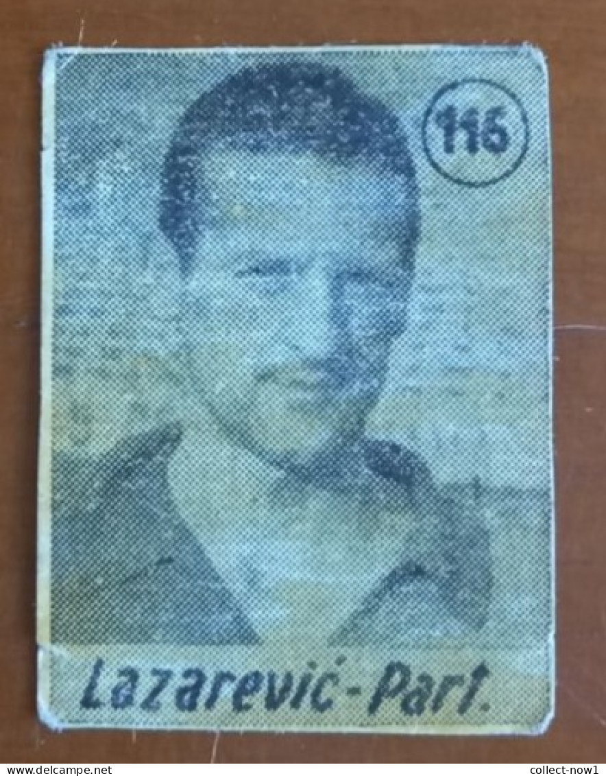 #12  Rare Football Card - Cedomir Lazarevic FC Partizan Belgrade Yugoslavia - Otros & Sin Clasificación