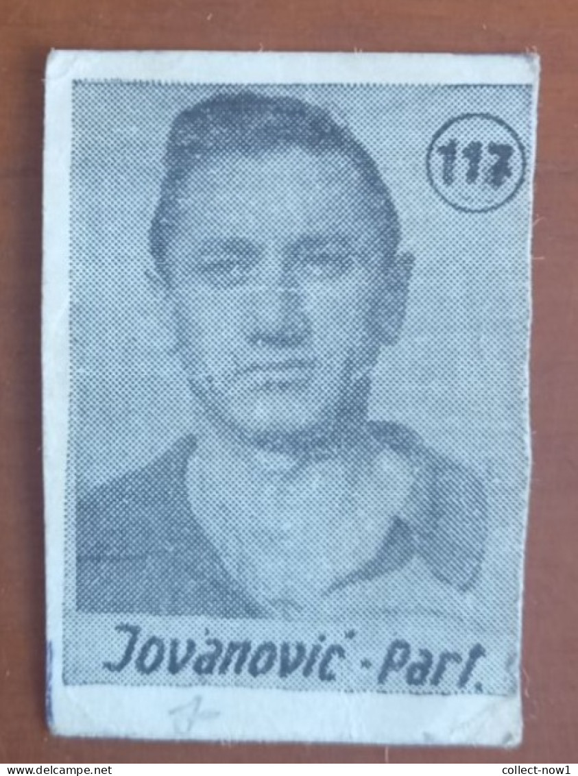 #12  Rare Football Card - JOVANOVIC  FC Partizan Belgrade Yugoslavia - Sonstige & Ohne Zuordnung