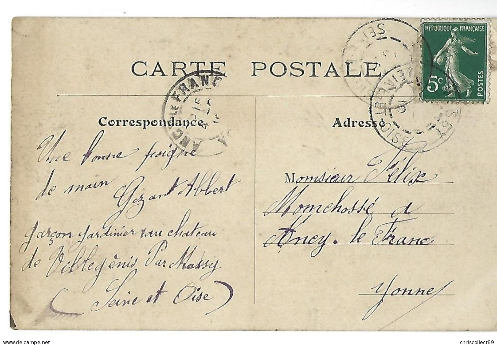 Carte Postale : Paris Vécu -  Le Petit Vent Du Nord - Loten, Series, Verzamelingen