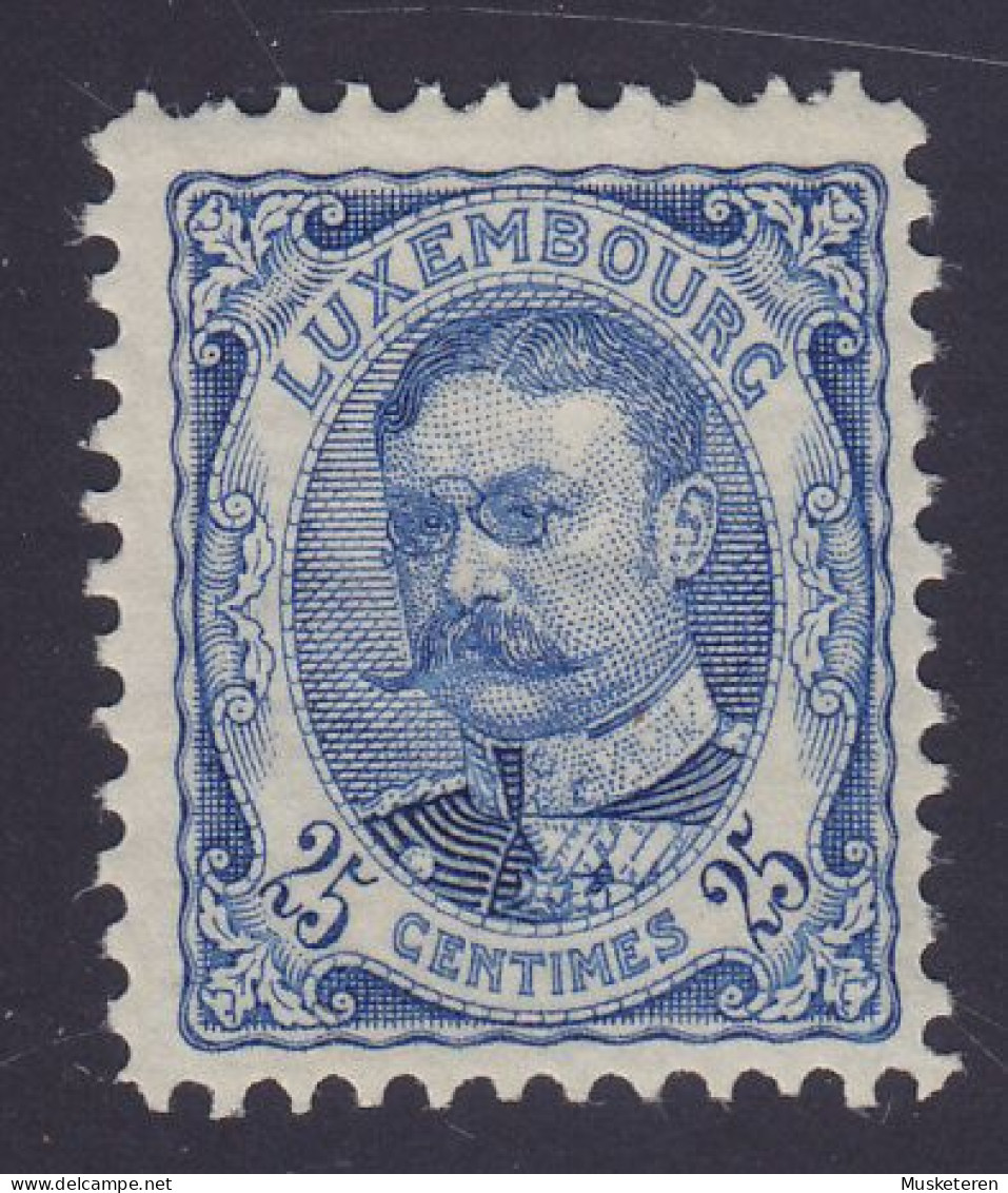 Luxembourg 1906 Mi. 76, 25c. Grossherzog Wilhelm IV. Cote 90€, MH* (2 Scans) - 1906 Wilhelm IV.