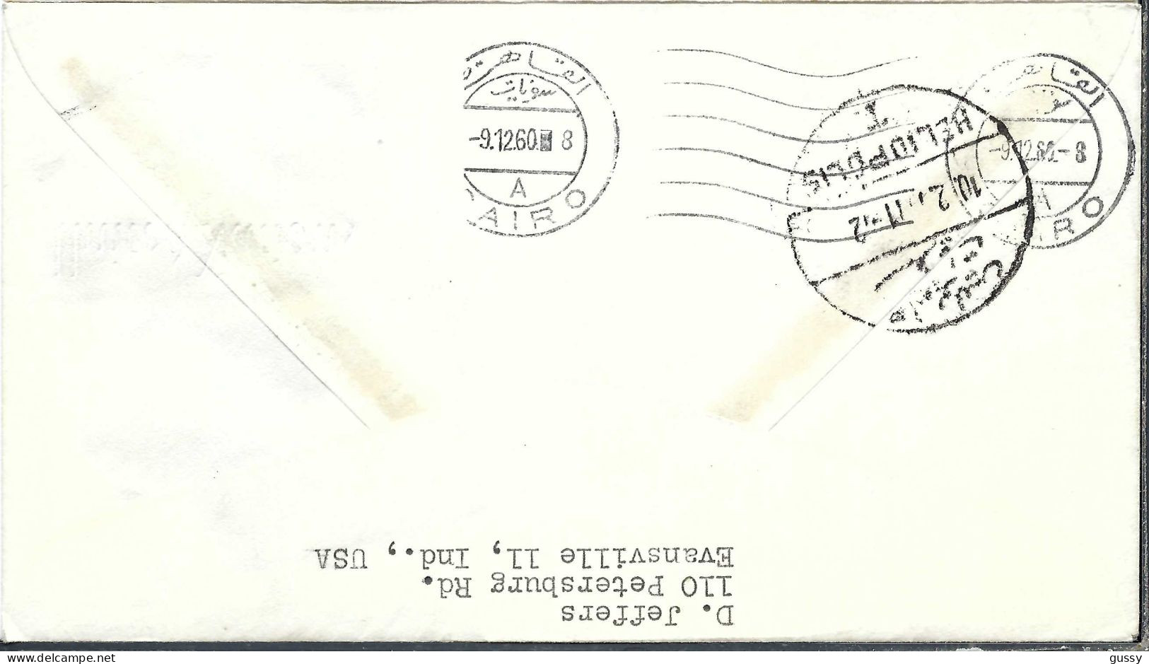 NATIONS UNIES 1960: LSC De New York Pour Heliopolis (Egypte) - Lettres & Documents