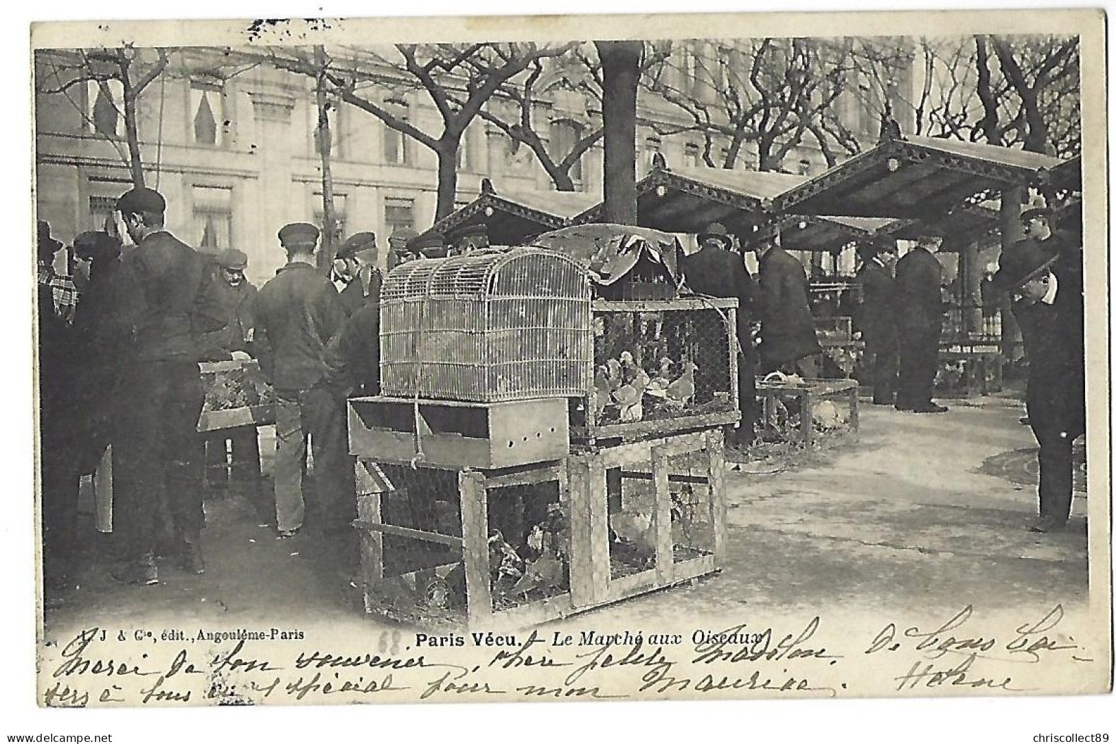 Carte Postale : Paris Vécu -  Le Marché Aux Oiseaux - Konvolute, Lots, Sammlungen