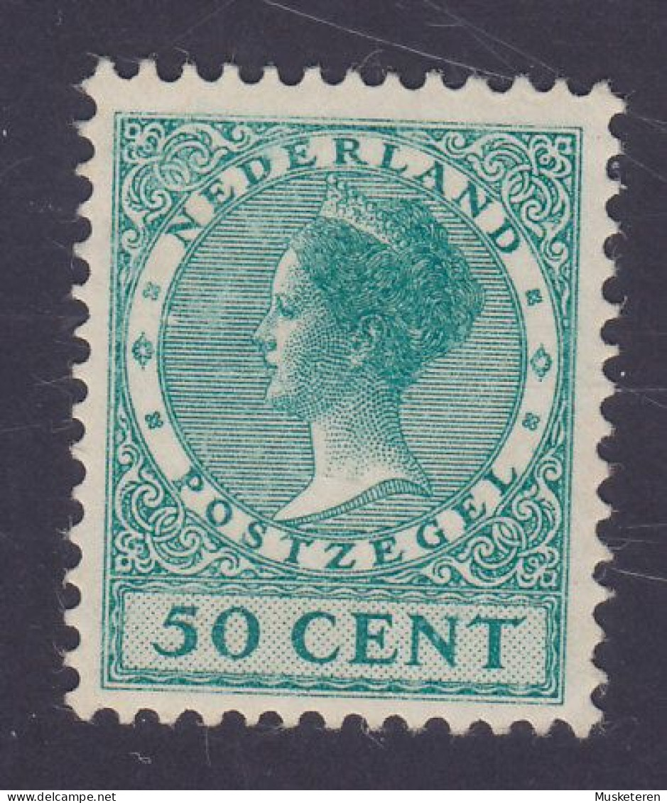 Netherlands 1924 Mi. 162A, 50c. Queen Königin Wilhelmina Cote 280€, MH* (2 Scans) - Unused Stamps