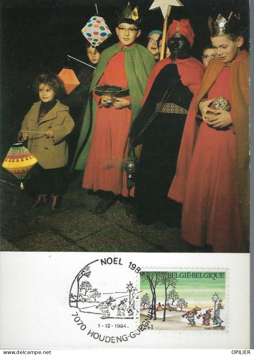 NOël Belgique 1984 Rois Mages Paysage Hivert - Sin Clasificación