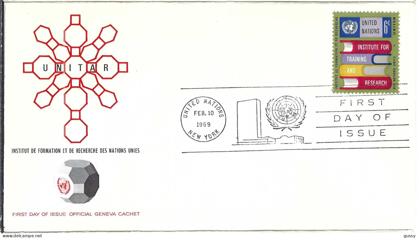 NATIONS UNIES 1969: FDC De New York - FDC