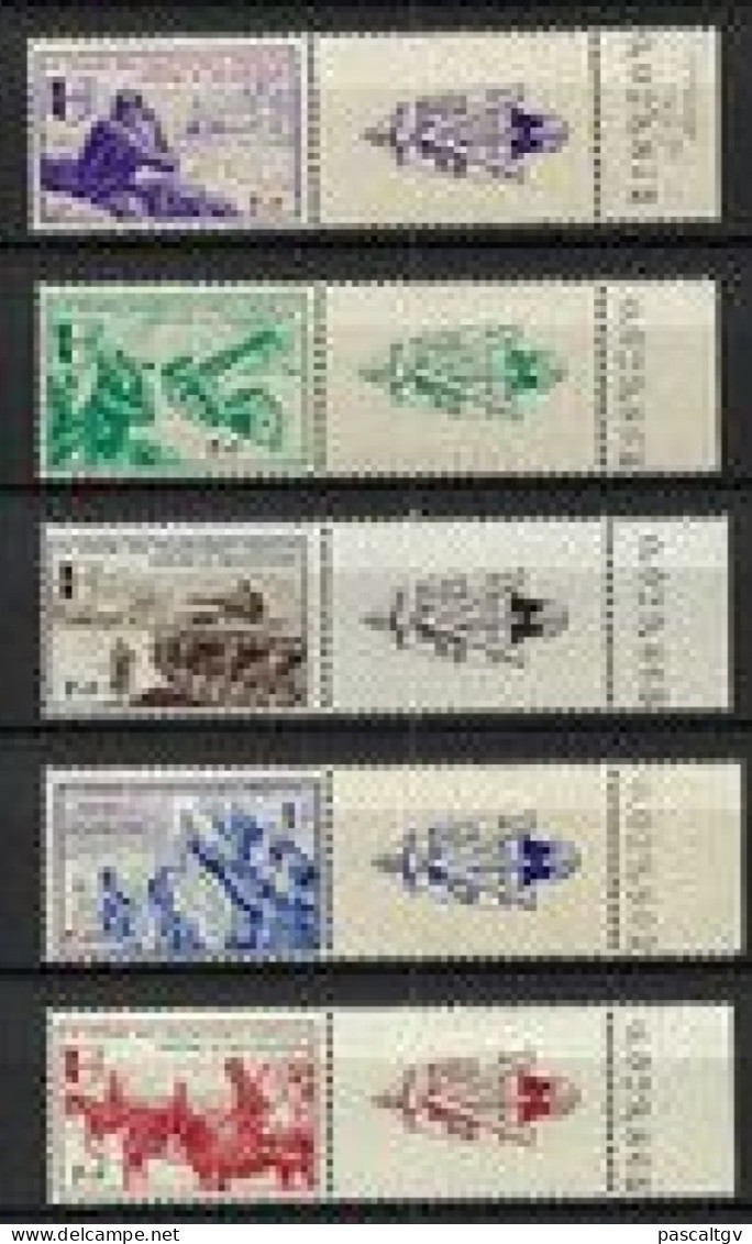 FRANCE - 1942 - Légion Des Volontaires Français Contre Le Bolchévisme - Série N°6 à 10 NEUF ** - War Stamps