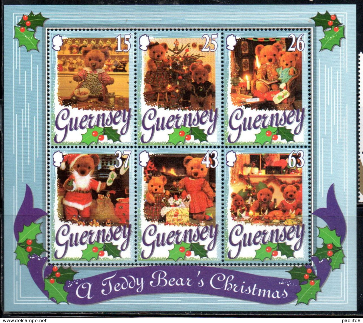 GUERNSEY GUERNESEY 1997 CHRISTMAS NATALE NOEL WEIHNACHTEN NAVIDAD NATAL BLOCK SHEET MNH - Guernesey