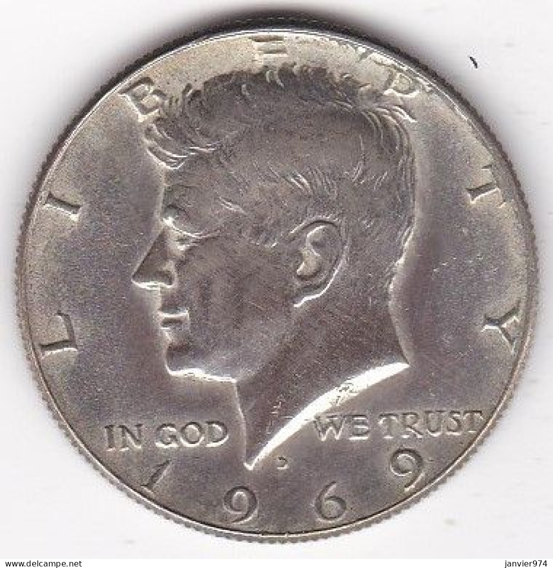 Etats-Unis. Half Dollar 1969 D Denver. Kennedy. En Argent - 1964-…: Kennedy