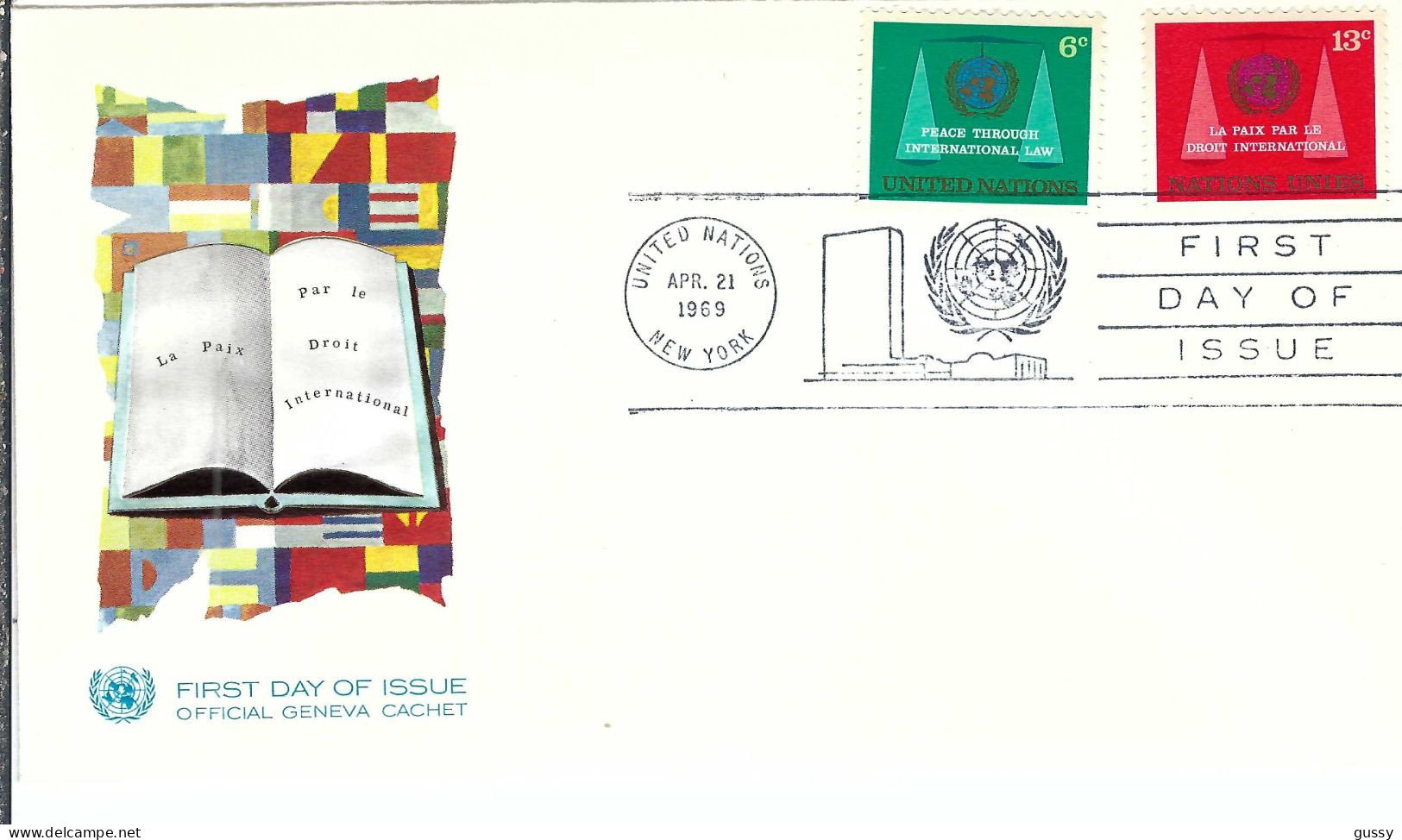 NATIONS UNIES 1969: FDC De New York - FDC