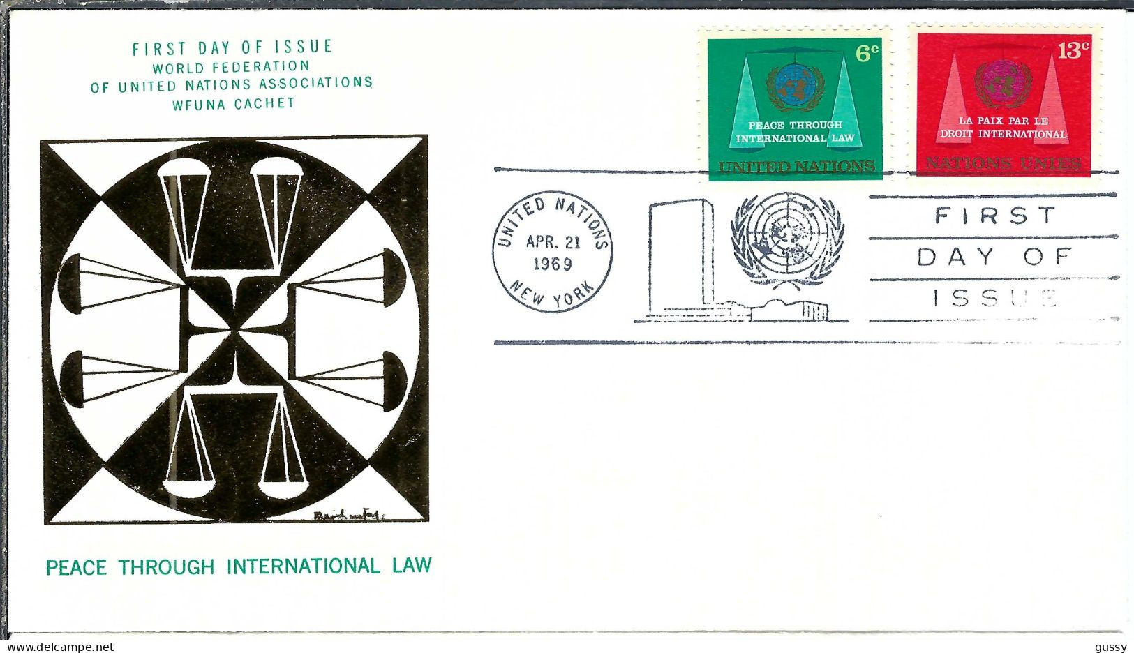 NATIONS UNIES 1969: FDC De New York - FDC