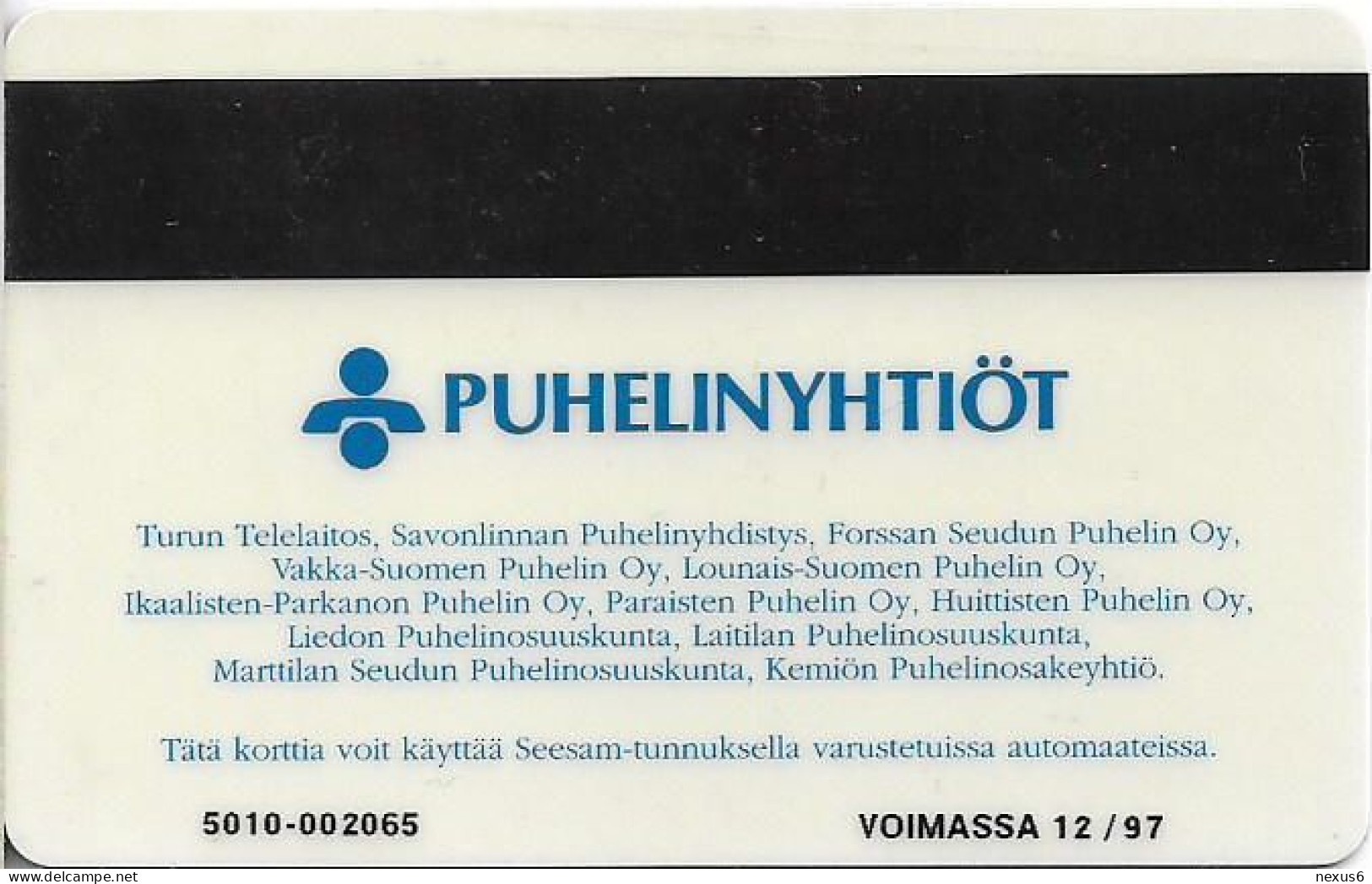 Finland - Turku (Magnetic) - D79B - Puhelu Luo Turvallisuutta, Cn.5010, Exp.12.1997, 10Mk, 7.000ex, Used - Finlande