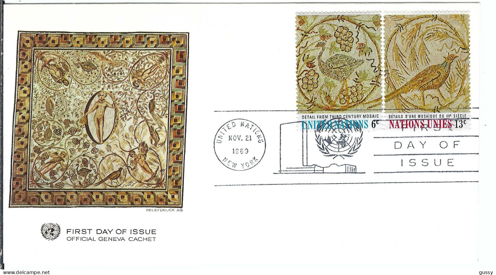 NATIONS UNIES 1969: FDC De New York - FDC