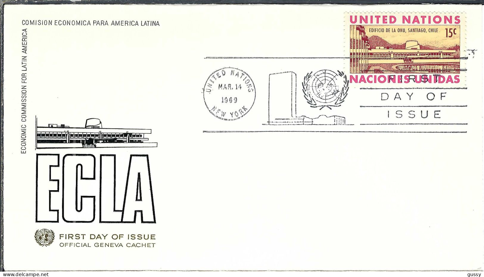 NATIONS UNIES 1969: FDC De New York - FDC