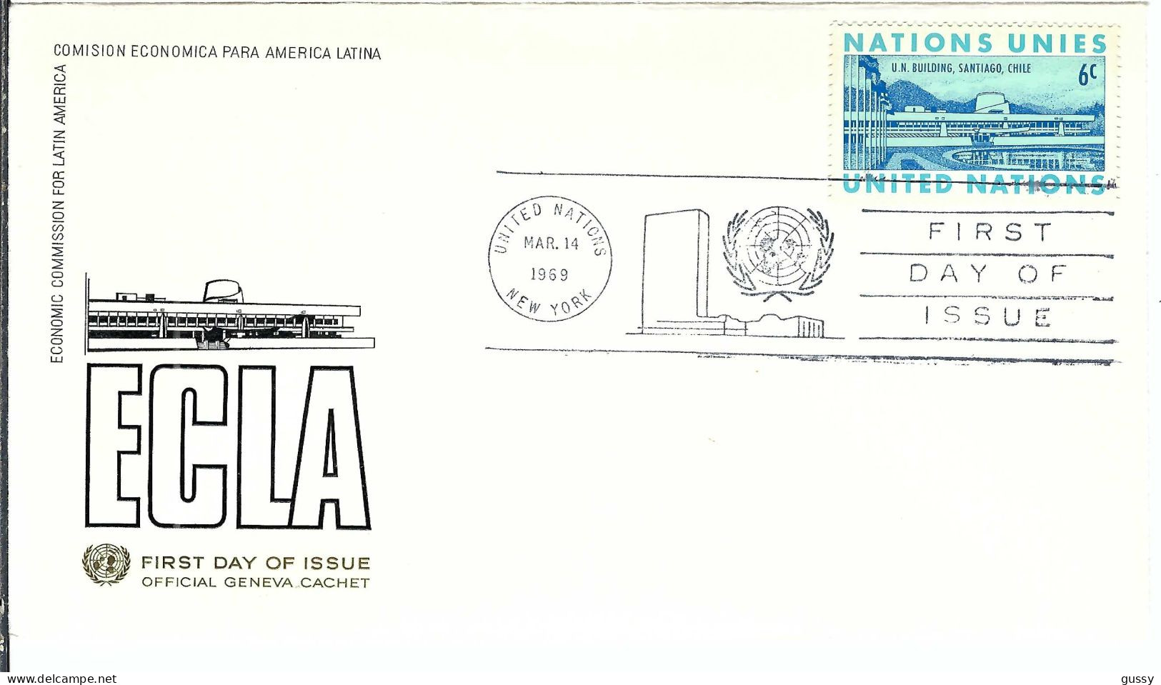 NATIONS UNIES 1969: FDC De New York - FDC