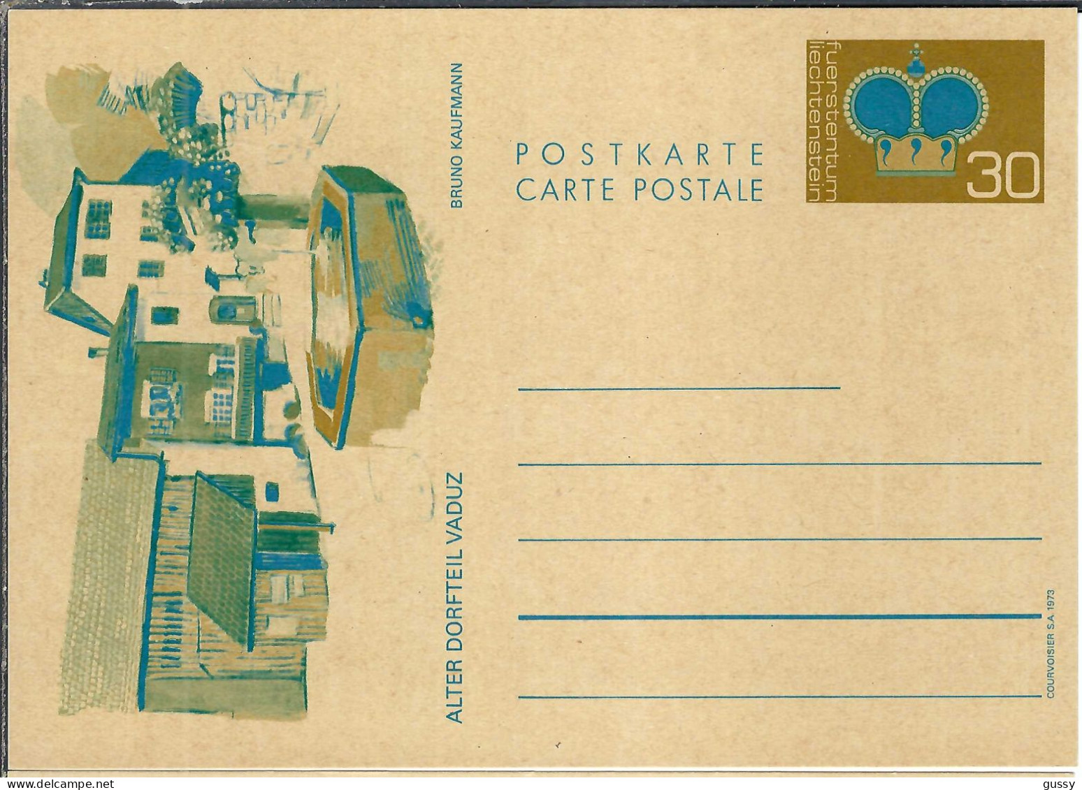 LIECHTENSTEIN 1968: Ensemble De 5 Entiers Postaux Différents Neufs Ou Obl. PJ - Stamped Stationery