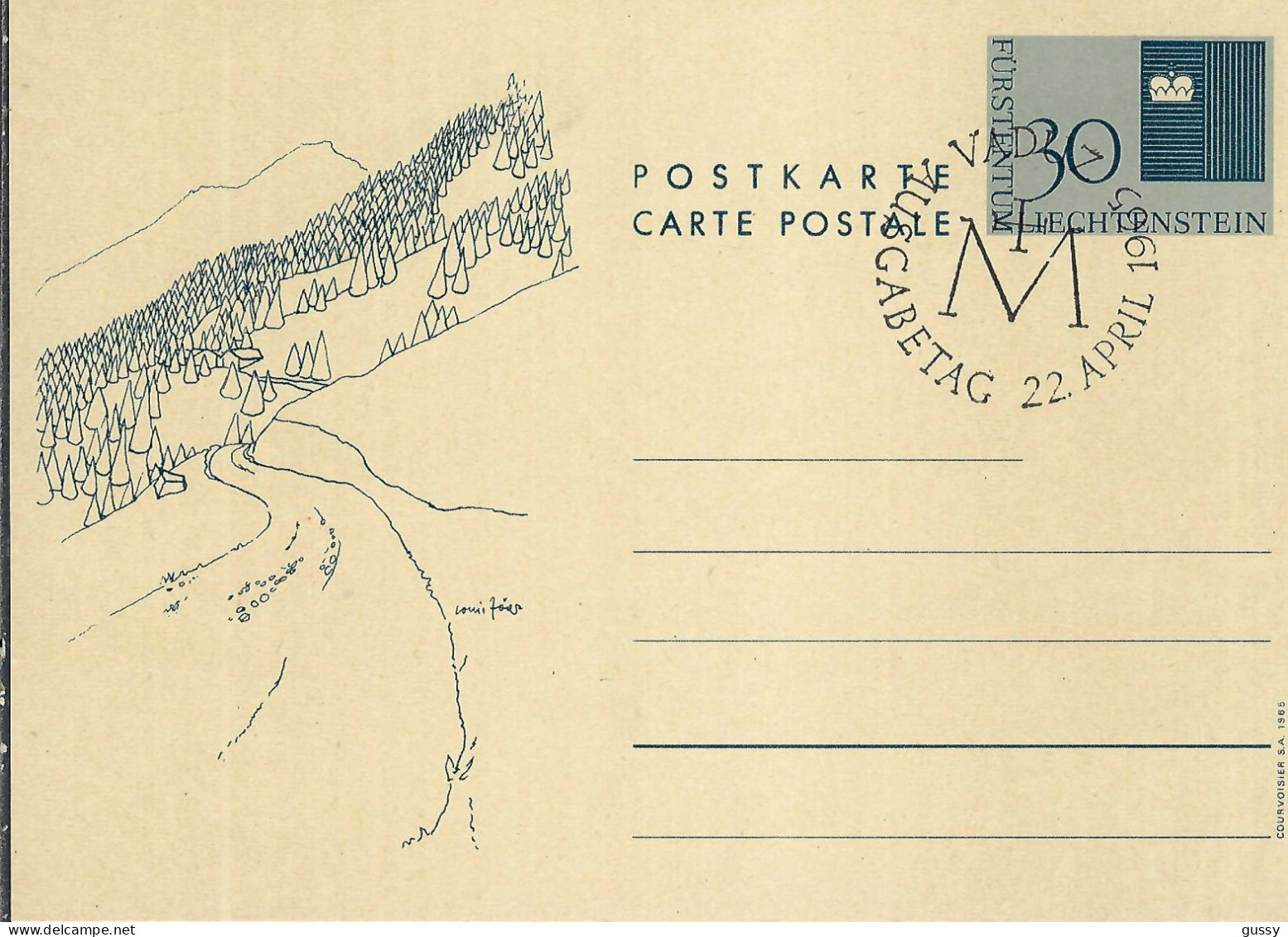 LIECHTENSTEIN 1968: Ensemble De 5 Entiers Postaux Différents Neufs Ou Obl. PJ - Postwaardestukken