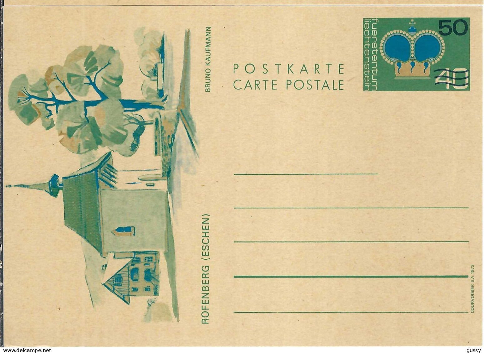 LIECHTENSTEIN 1968: Ensemble De 5 Entiers Postaux Différents Neufs Ou Obl. PJ - Stamped Stationery