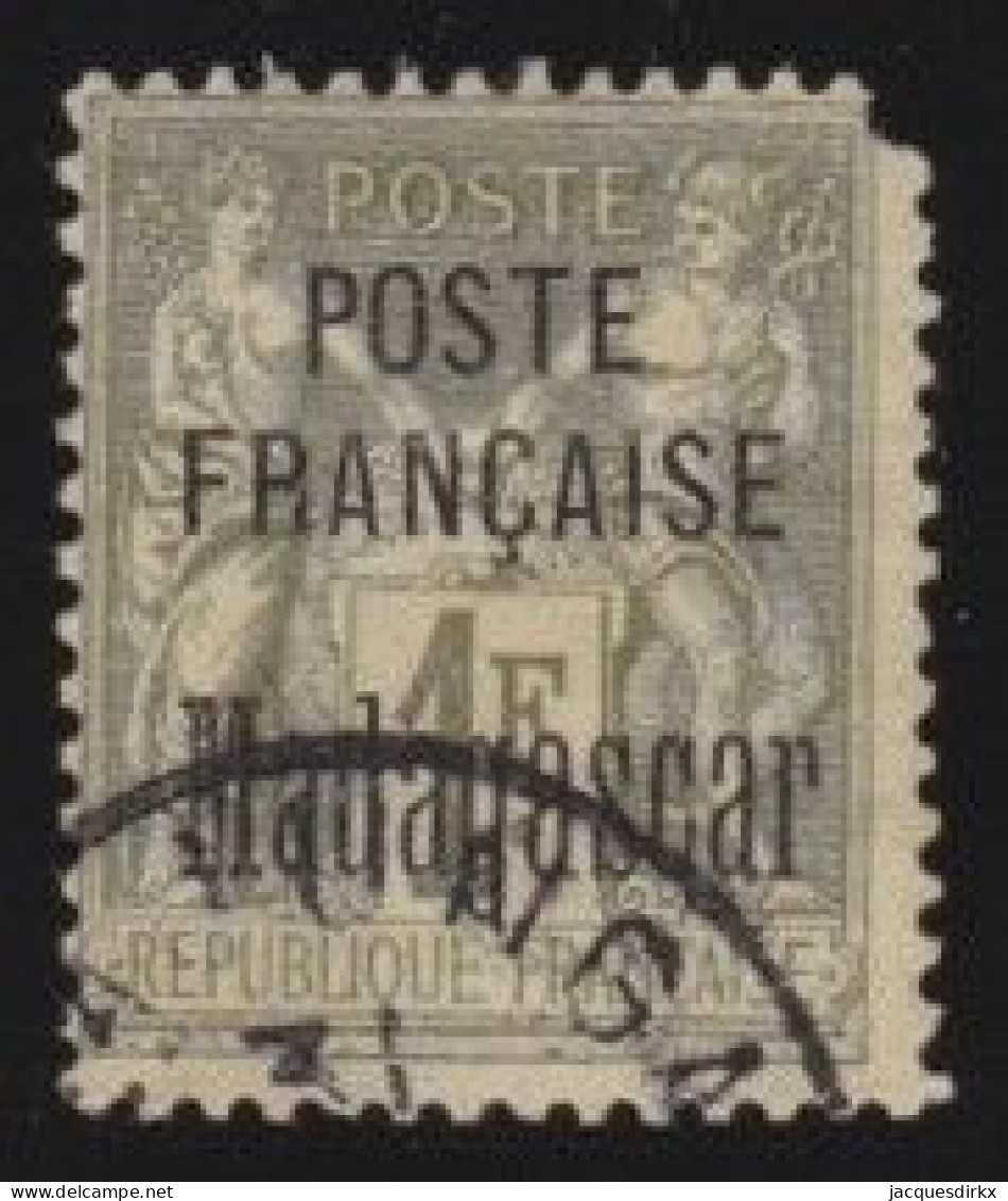 Madagascar   .  Y&T   .    21 .  Manque Un Coin   .      O     .      Oblitéré - Oblitérés