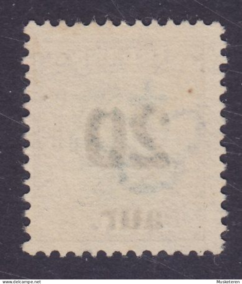 Iceland 1921 Mi. 106, 20 Aur Auf 25 Aur Overprinted Aufdruck ERROR Variety Missing Top In '0' In 20, (o) (2 Scans) - Gebraucht