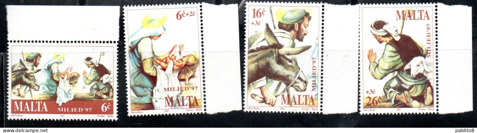 MALTA 1997 CHRISTMAS NATALE NOEL WEIHNACHTEN NAVIDAD COMPLETE SET SERIE COMPLETA MNH - Malta