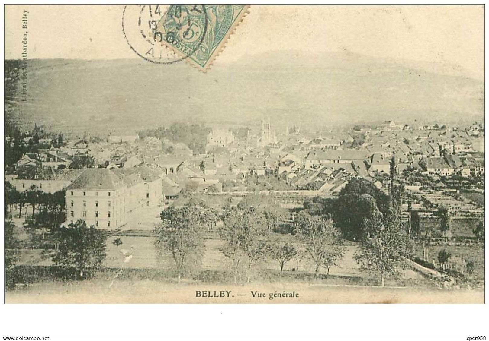 01.BELLEY.n°11345.VUE GENERALE.DECHIRURE IMPORTANTE - Belley