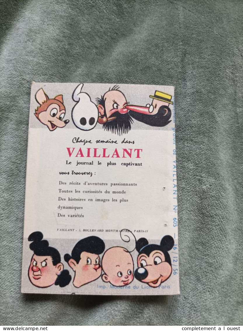 Vaillant Agenda 1957 Pif Le Chien Humanité Arnal Gadget Placid Muzo - Vaillant