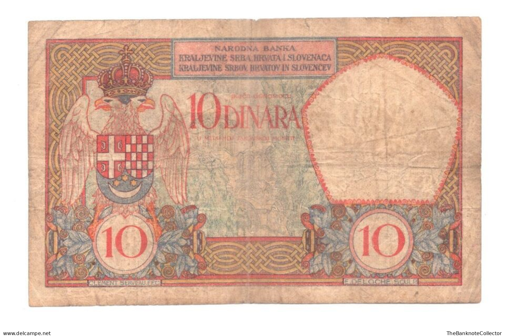 Yugoslavia 10 Dinara 1926 P-25  Fine Well Used Condition And Scarce - Yugoslavia