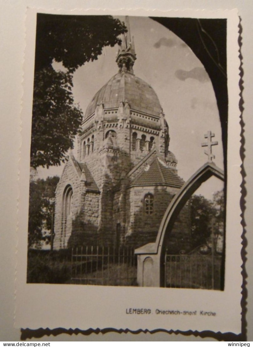 Lwow Lemberg.2 Pc's..Griechisch Orient Kirche.Universitat.WWII,German Occupation.Poland.Ukraine - Ukraine