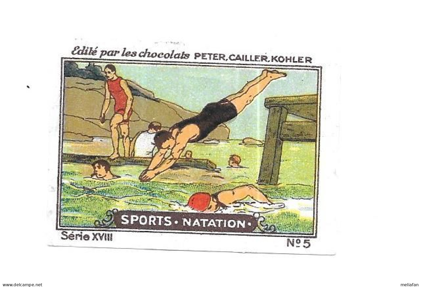 CX09 - VIGNETTE NESTLE MON ALBUM - NATATION - Nuoto