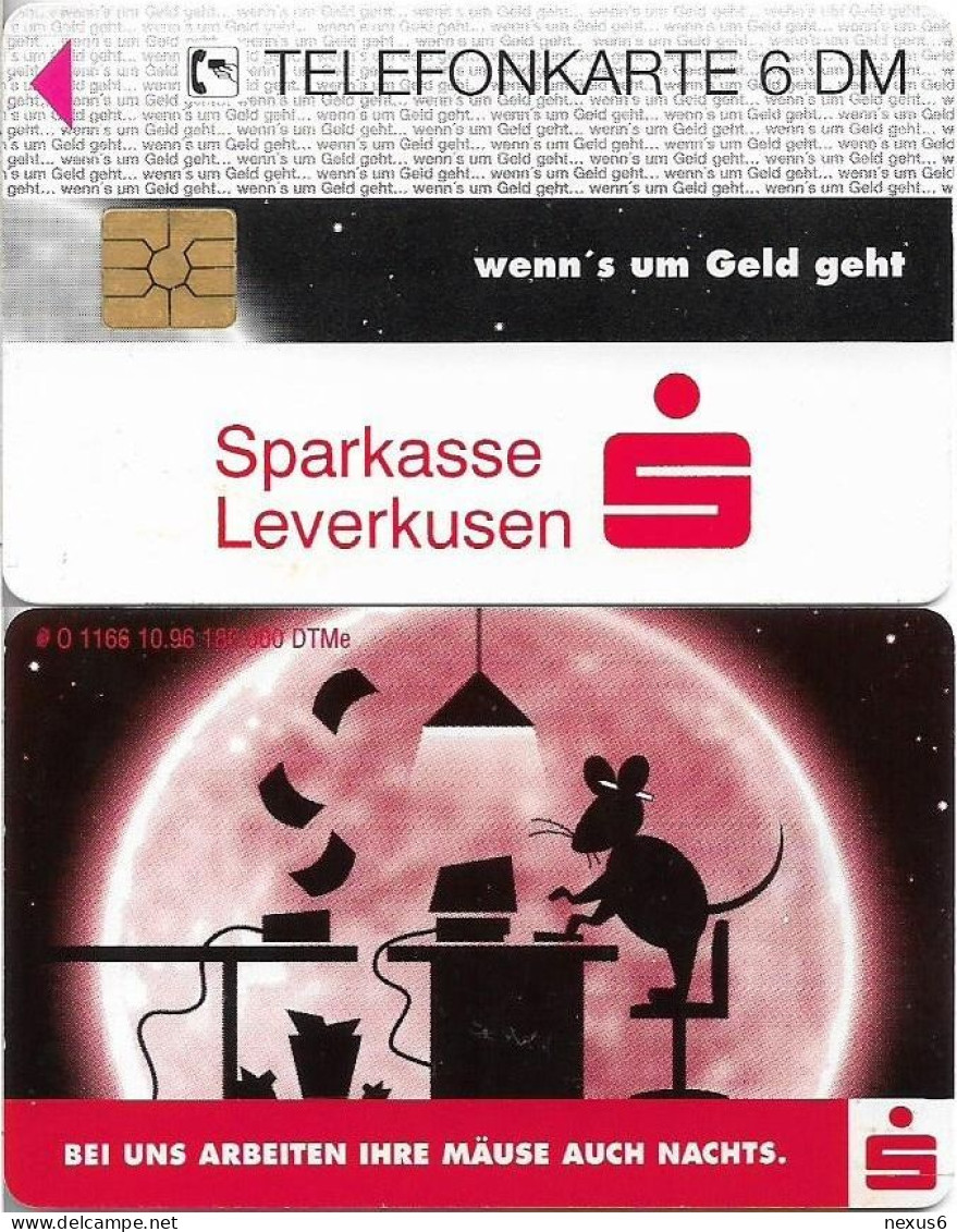 Germany - Sparkasse Mouse (Overprint Variant ''Leverkusen'') - O 1166 - 10.1996, 6DM, Used - O-Series: Kundenserie Vom Sammlerservice Ausgeschlossen