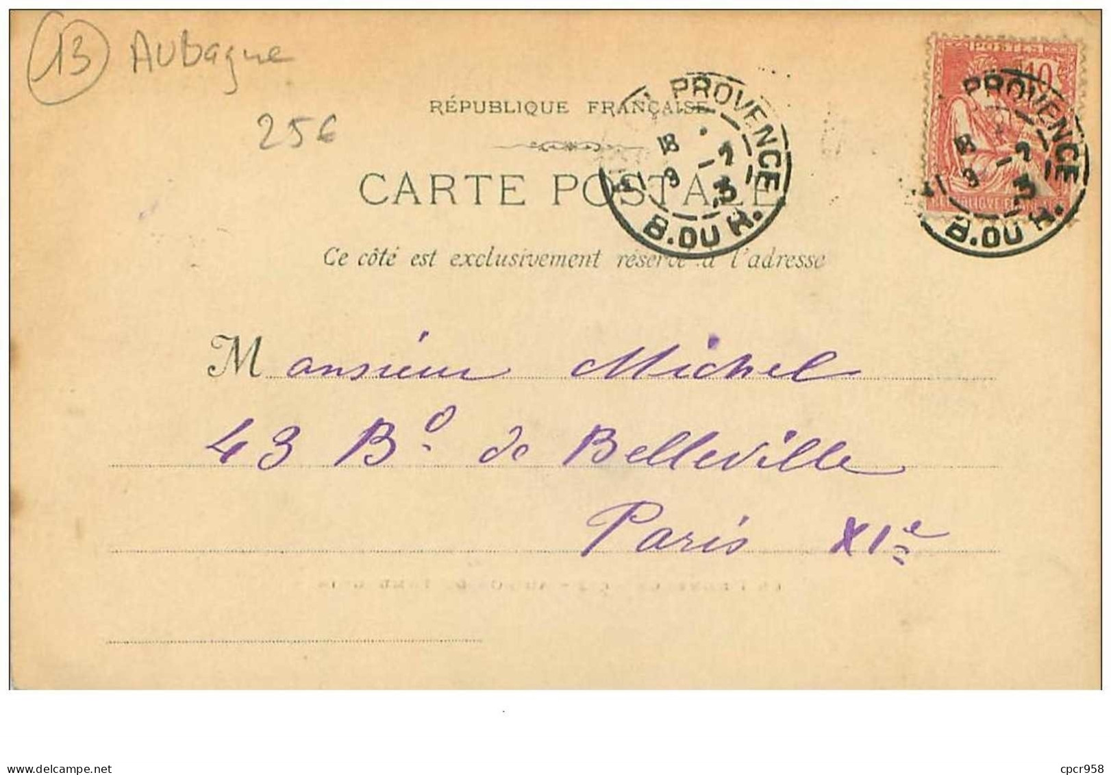 13 . N° 40781 . Aubagne.au Son Du Tambourin - Aubagne