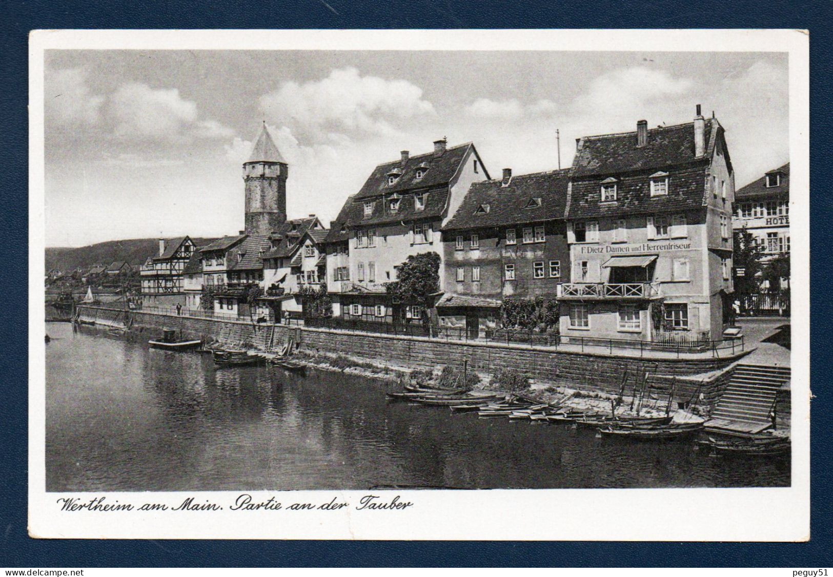 Wertheim Am Main. Partie An Der Tauber.  Spitzer Turm. Tour De Guet ( Vers 1450). Confluent De La Tauber Et Du Main. - Wertheim