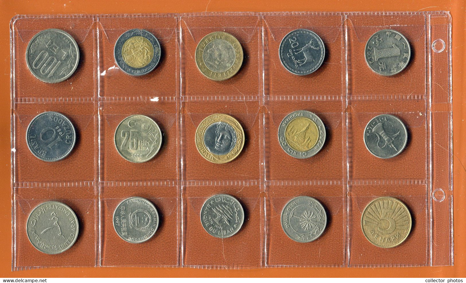 Lot Of 15 Used Coins.All Different [de102] - Mezclas - Monedas