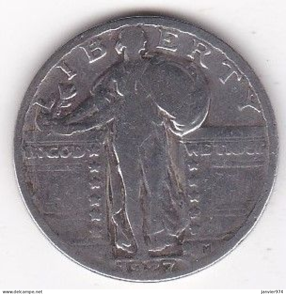 Etats-Unis. Quarter Dollar 1927, Standing Liberty, En Argent - 1916-1930: Standing Liberty (Libertà In Piedi)