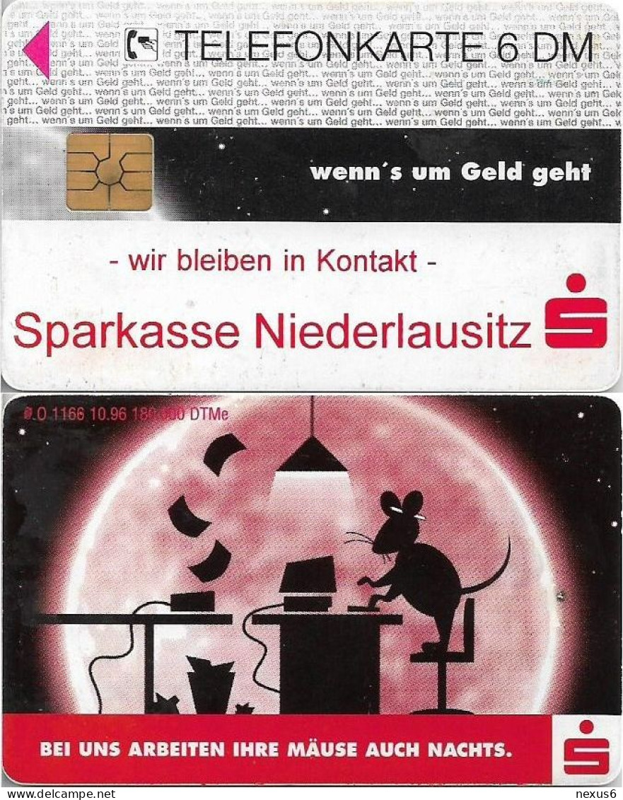 Germany - Sparkasse Mouse (Overprint Variant ''Niederlausitz'') - O 1166 - 10.1996, 6DM, Used - O-Series: Kundenserie Vom Sammlerservice Ausgeschlossen