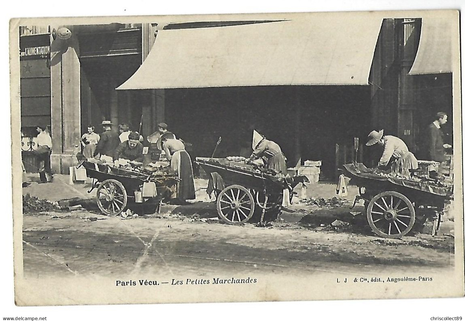 Carte Postale : Paris Vécu -  Les Petits Marchands - Lots, Séries, Collections