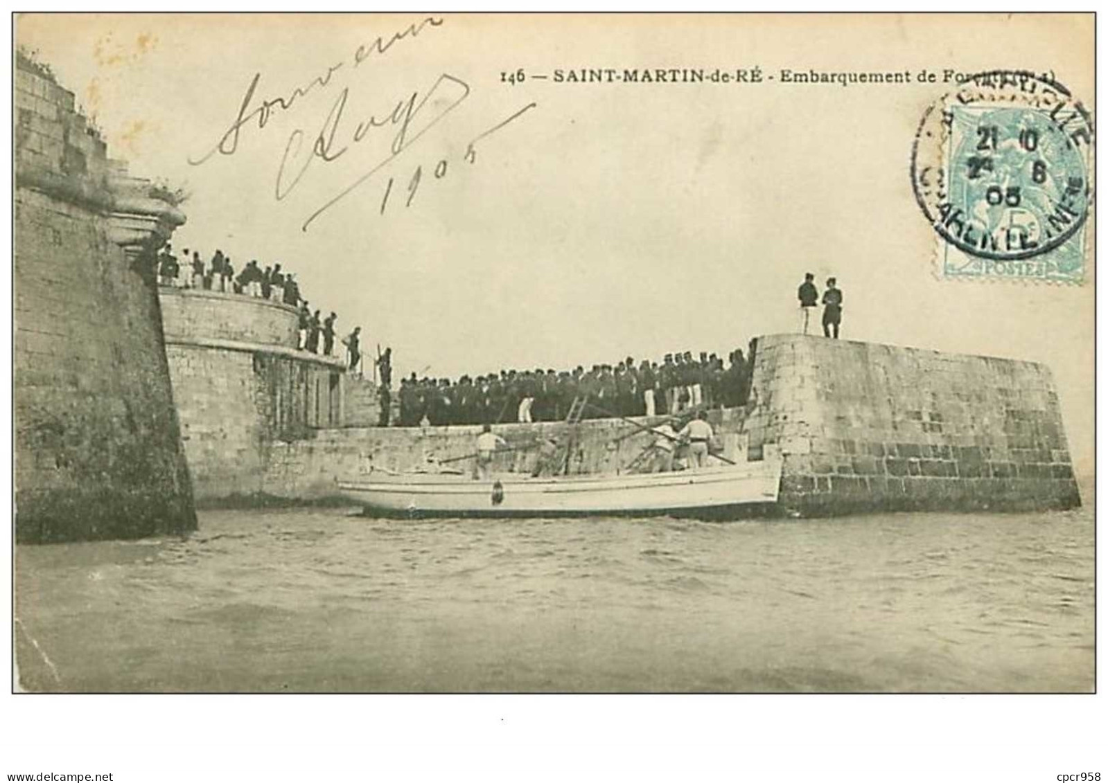 17.ST- MARTIN- DE- RE.n°156.EMBARQUEMENT DES FORCATS - Saint-Martin-de-Ré